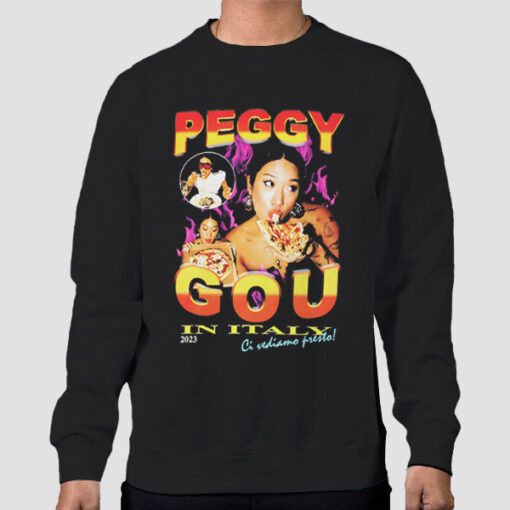 Sweatshirt Black Rockerstar Pizza & Pasta Lovers Peggy Gou