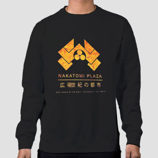 Sweatshirt Black Vintage Nakatomi Plaza Los Angeles