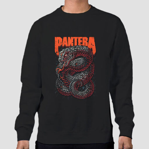 Sweatshirt Black Vintage Pantera Dragon Venomous