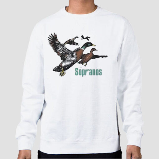 Sweatshirt White Ducks The Sopranos Movie Sopranos Ducks