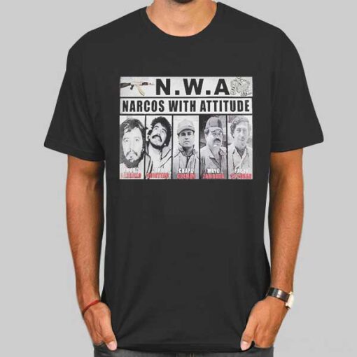 Vtg NWA Narcos With Attitudes Shirt